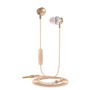 Muvit M1I steel stereo in-ear earphones 3.5mm microphone gold