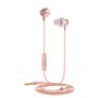 Muvit M1I steel stereo in-ear earphones 3.5mm microphone rose gold