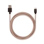 Usbepower CABLE TRESSE MICRO USB 2.1A 2.5M UNI TAUPE